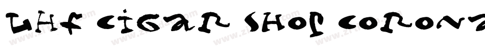 LHF Cigar Shop Corona字体转换